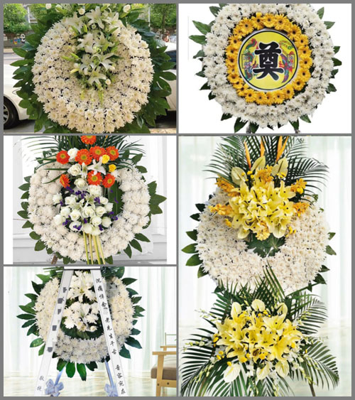 广东梅州市丰顺县汤坑镇横东村花圈速递